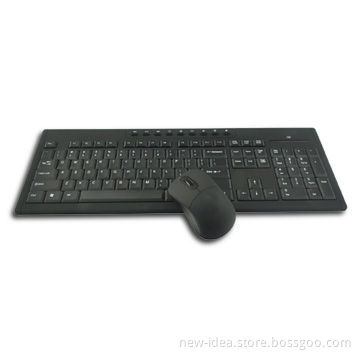 Wireless Mouse and Keyboard Combo, Made of ABS Material for Keyboards